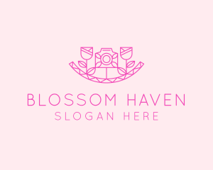 Flower - Pink Flower Photography logo design