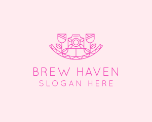 Pink Flower Photography logo design