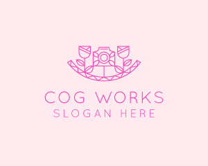 Pink Flower Photography logo design