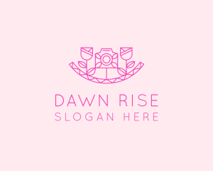 Pink Flower Photography logo design