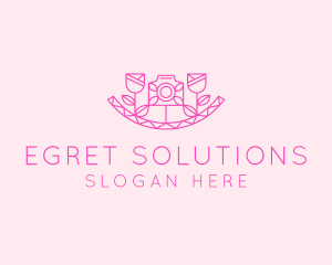 Pink Flower Photography logo design