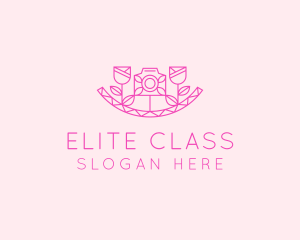 Pink Flower Photography logo design