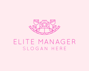 Pink Flower Photography logo design