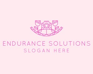 Pink Flower Photography logo design