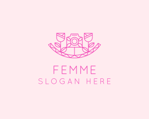 Pink Flower Photography logo design