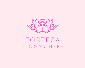 Pink Flower Photography logo design