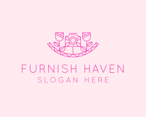 Pink Flower Photography logo design