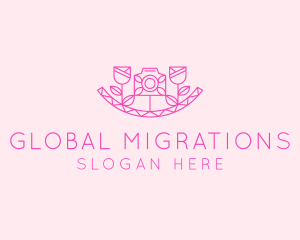 Pink Flower Photography logo design