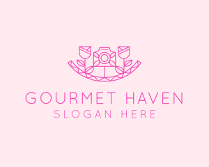 Pink Flower Photography logo design