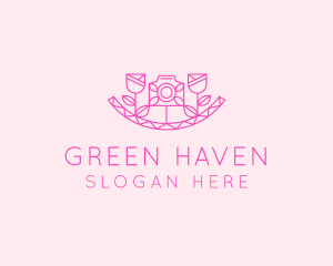 Pink Flower Photography logo design