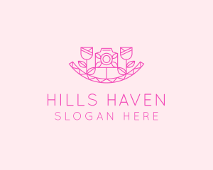 Pink Flower Photography logo design