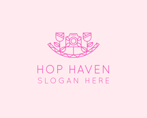 Pink Flower Photography logo design