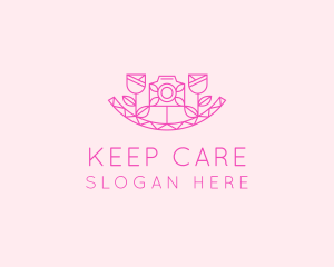 Pink Flower Photography logo design