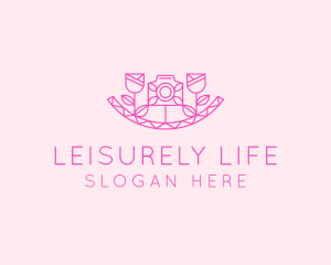 Pink Flower Photography logo design