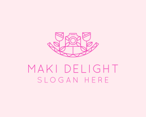 Pink Flower Photography logo design