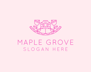 Pink Flower Photography logo design