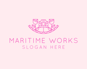 Pink Flower Photography logo design