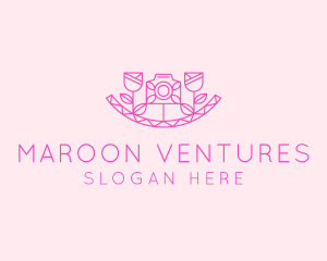 Pink Flower Photography logo design