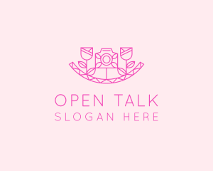 Pink Flower Photography logo design