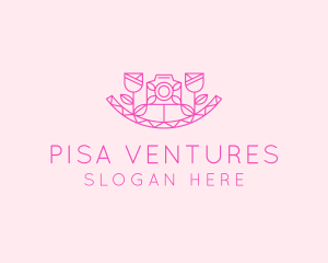 Pink Flower Photography logo design