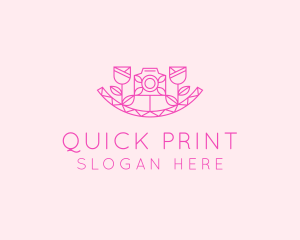 Pink Flower Photography logo design