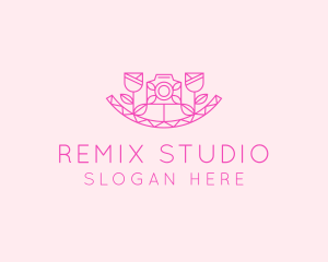 Pink Flower Photography logo design