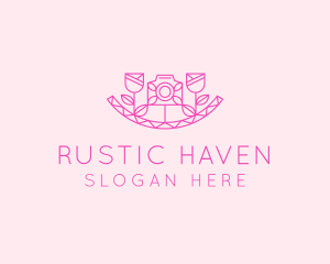 Pink Flower Photography logo design