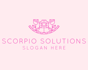 Pink Flower Photography logo design