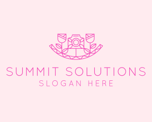 Pink Flower Photography logo design