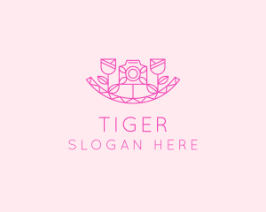 Pink Flower Photography logo design