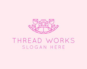 Pink Flower Photography logo design