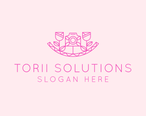 Pink Flower Photography logo design