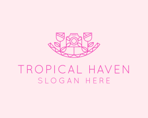 Pink Flower Photography logo design