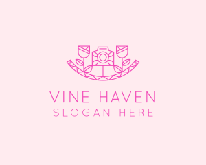 Pink Flower Photography logo design