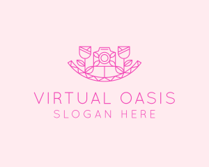 Pink Flower Photography logo design