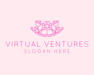 Pink Flower Photography logo design