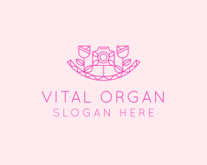 Pink Flower Photography logo design