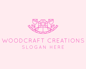 Pink Flower Photography logo design