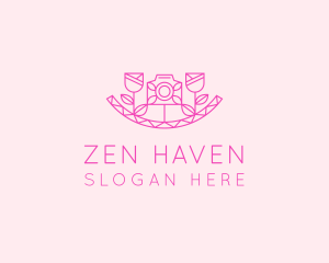 Pink Flower Photography logo design