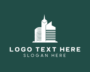 Skyline - Real Estate Building logo design