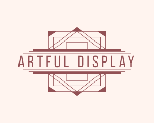 Art Deco Geometric Boutique logo design