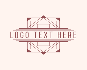 Woodworker - Art Deco Geometric Boutique logo design