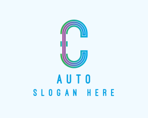 Advertising - Modern Tech Lines Letter C logo design