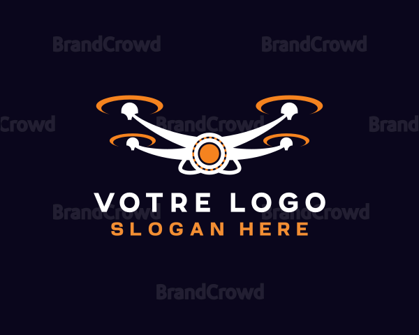 Surveillance Camera Drone Logo