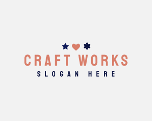 Playful Craft Shape  logo design