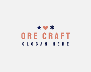 Playful Craft Shape  logo design