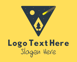 Camping Grounds - Triangle Star Gazing Camp logo design