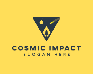 Meteorite - Triangle Star Gazing Camp logo design