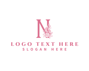 Scent - Florist Floral Flower Letter N logo design