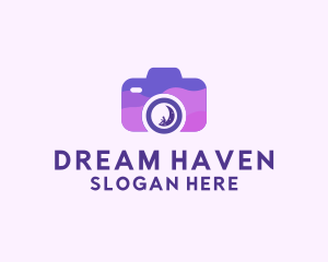 Moon Photo Camera  logo design